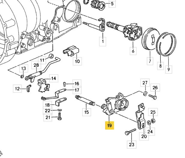 000 545 660 6 - Neutral Safety Switch - Prndl - Porsche 85 To 95 (Nla) 1