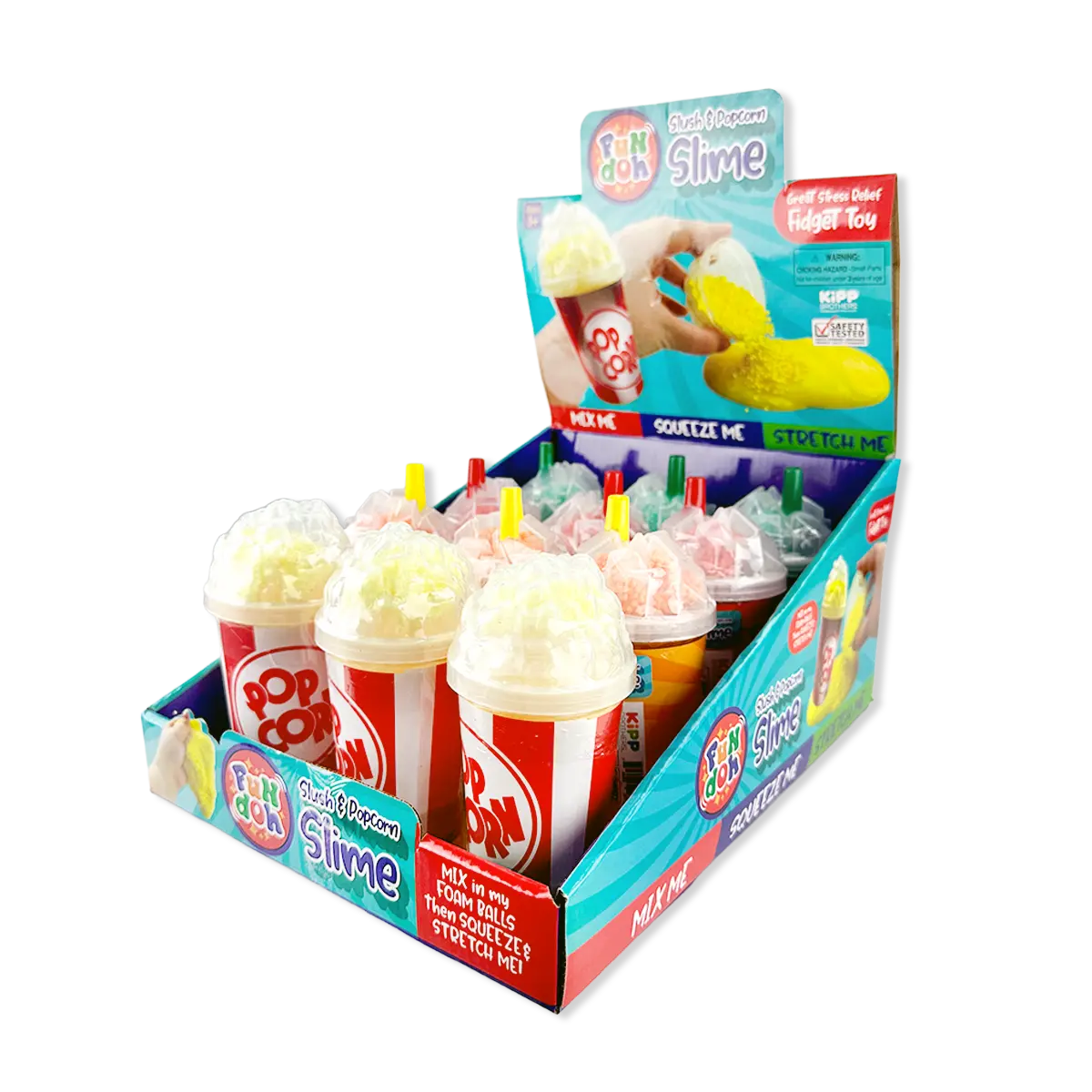 Fun Doh Slush And Popcorn Slime - 12 Pieces Per Retail Ready Display 26177 1
