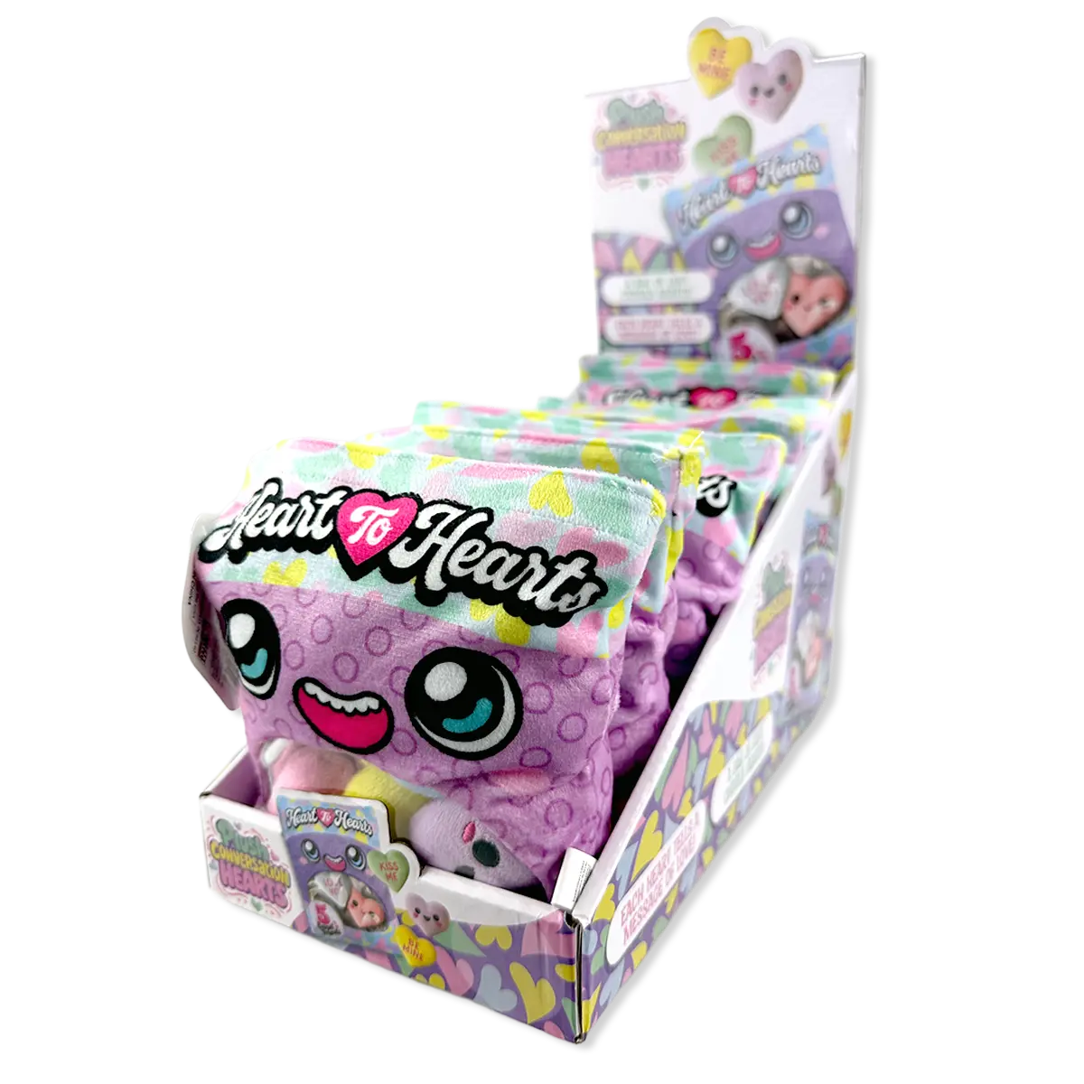 Plush Bag Of Conversation Hearts - 6 Pieces Per Retail Ready Display 26255 1