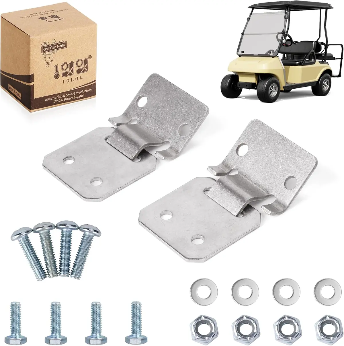 Seat Hinge Set For Club Car Ds 1979-Up 1012412 1011652 1