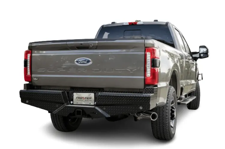 Frontier 100-11-7008 Ford F250/F350 Superduty 2017-2025 Diamond Rear Bumper With Sensor 1