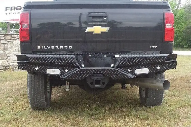 Frontier 100-20-7009 Diamond Chevy Silverado 1500 2007-2013 Rear Bumper With Lights And Sensors 2