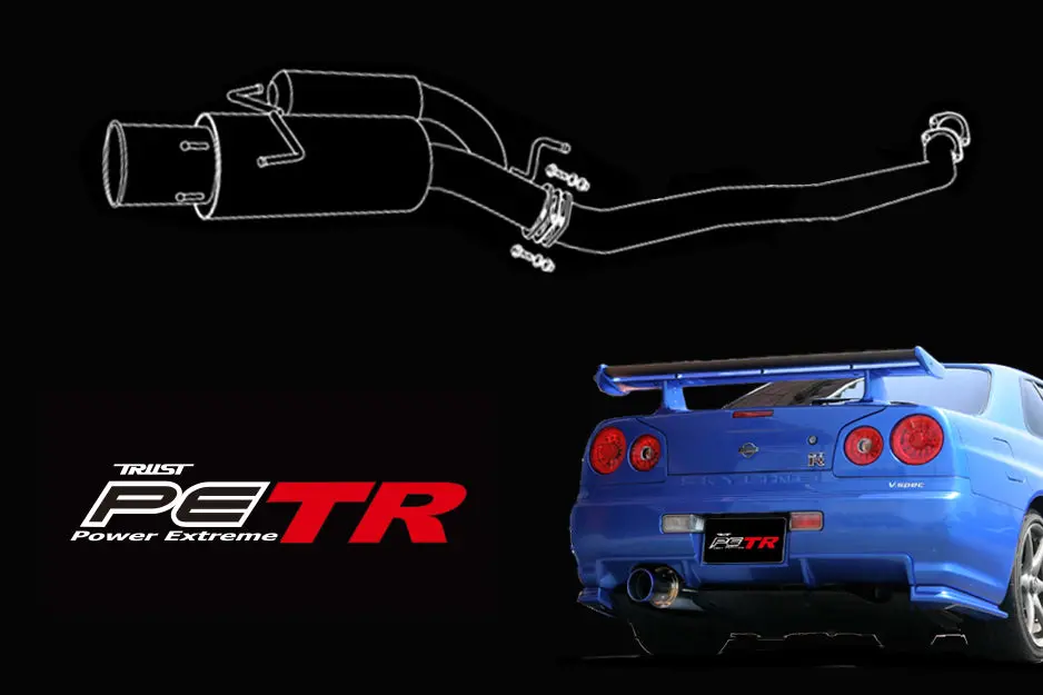 Greddy Power Extreme Catback Exhaust System - 99-02 Skyline Gt-R 2
