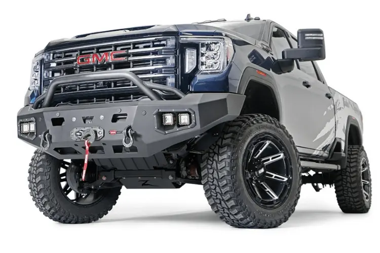 Warn 107179 Gmc Sierra 2500/3500 Hd 2020-2023 Ascent Front Bumper With Baja Grille Guard 1