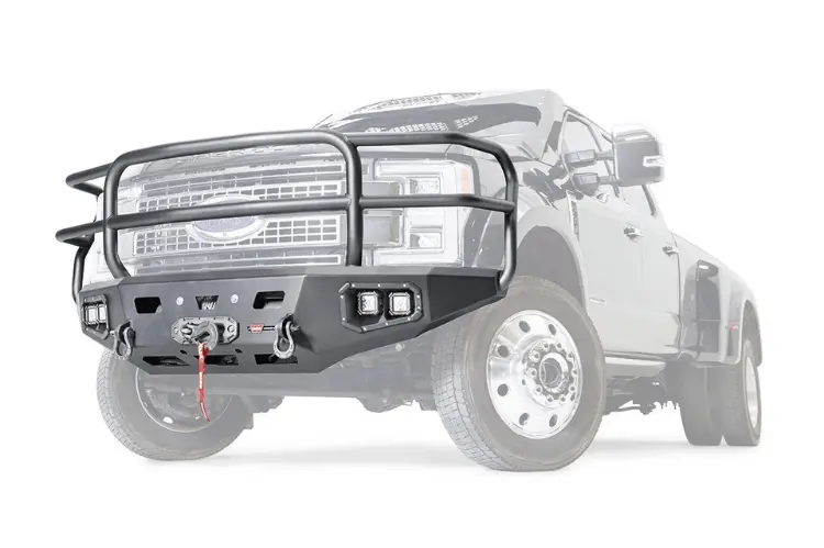 Warn 107182 Ford F450/F550 Superduty 2017-2022 Ascent Hd Front Bumper Full Grille Guard 2
