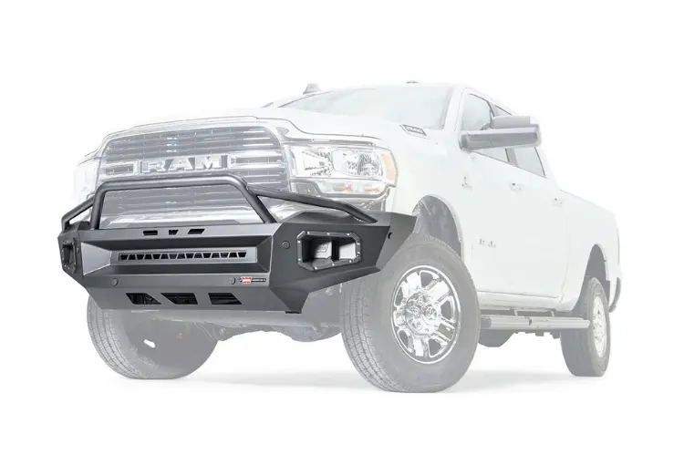 Warn 107284 Dodge Ram 2500/3500 2019-2024 Ascent Xp Front Bumper Works With Sensors 1