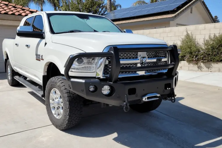 Trailready 11650G Dodge Ram 2500/3500 2010-2018 Extreme Duty Front Bumper Winch Ready With Full Guard 1
