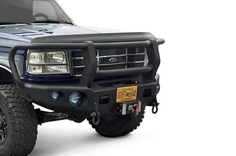 Trailready 12100G Ford F450/F550 Superduty 1992-1998 Extreme Duty Front Bumper Winch Ready With Full Guard 1