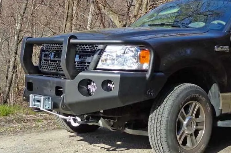 Trailready 12200G Ford F150 1997-2003 Extreme Duty Front Bumper Winch Ready With Full Guard 1