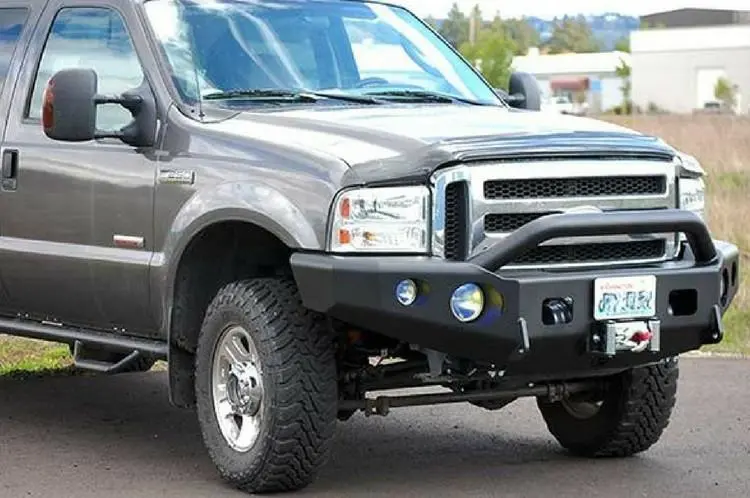 Trailready 12200P Ford F250/F350 Superduty 1997-1998 Extreme Duty Front Bumper Winch Ready With Pre-Runner Guard 2