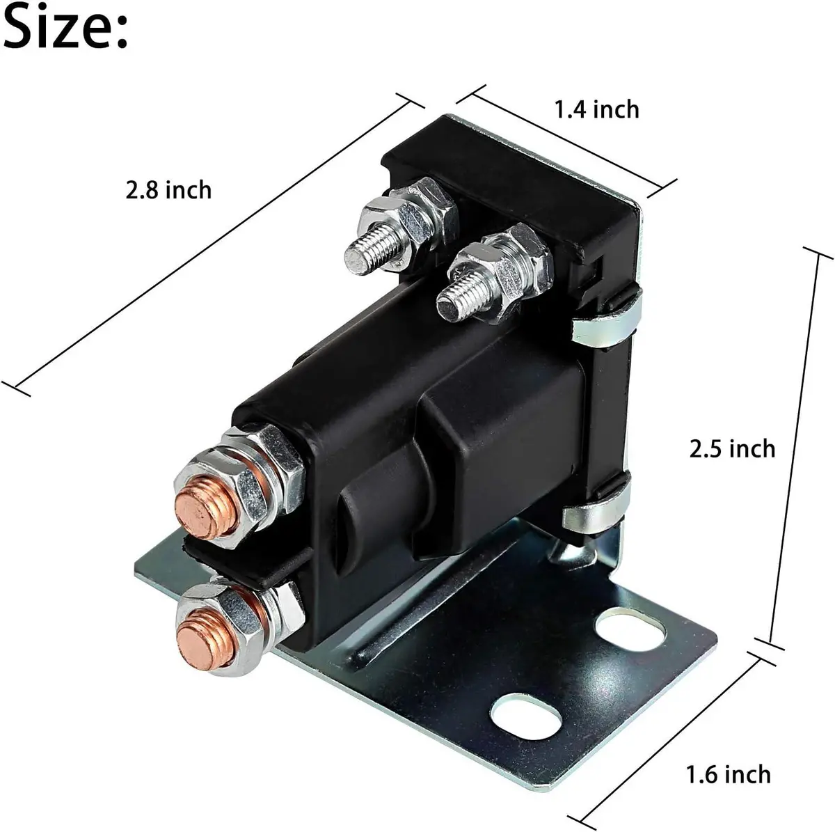 12V 4 Terminal Golf Cart Solenoid For Ezgo Txt Marathon Gas 2/4 Cycle - 10L0l 2