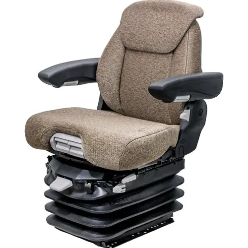 12V Heavy Duty Tractor Excavator Backhoe Loader Seat W/ Air Suspension 1
