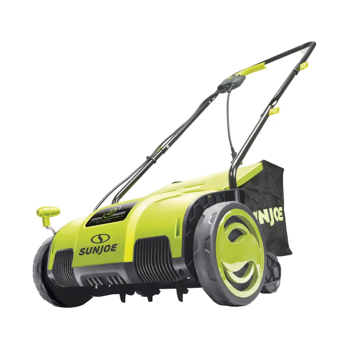 Sun Joe Aj798e Electric Lawn Dethatcher + Scarifier W/ Collection Bag | 12.6-Inch | 12-Amp | Airboost Technology 1