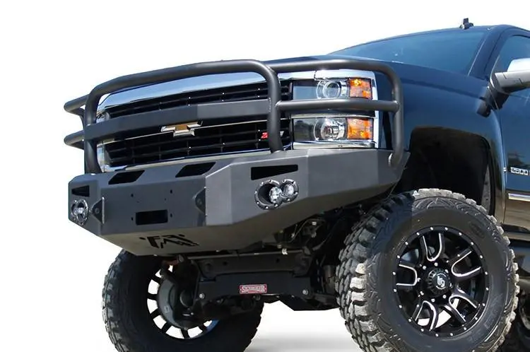 Fab Fours Ch14-A3050-1 Chevy Silverado 2500/3500 2015-2019 Premium Front Bumper Winch Ready With Full Guard 1