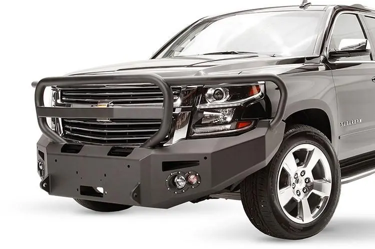 Fab Fours Cs15-F3550-1 Chevy Suburban 1500 2015-2020 Premium Front Bumper Sensor Winch Ready With Full Guard 1