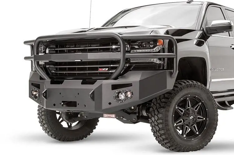 Fab Fours Cs16-F3850-1 Chevy Silverado 1500 2016-2018 Premium Front Bumper Winch Ready With Full Guard 1