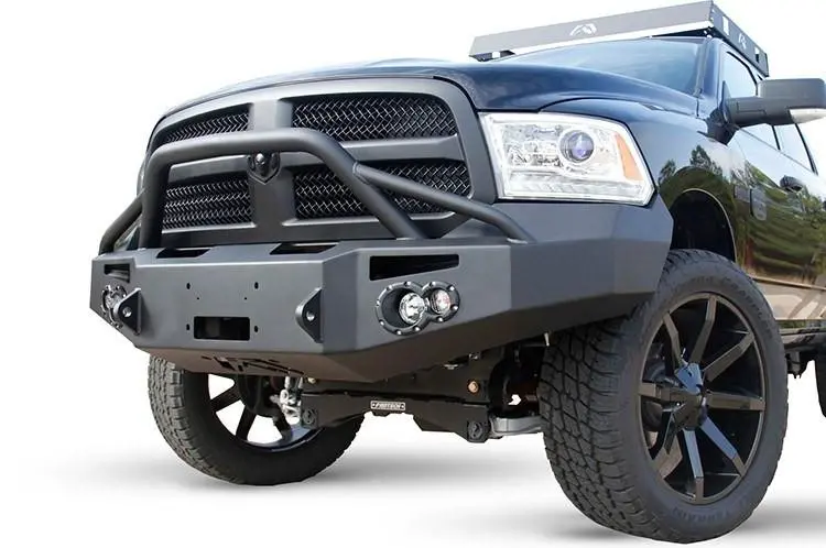 Fab Fours Dr13-H2952-1 Dodge Ram 1500 2013-2018 Premium Front Bumper Winch Ready With Pre-Runner Guard 1
