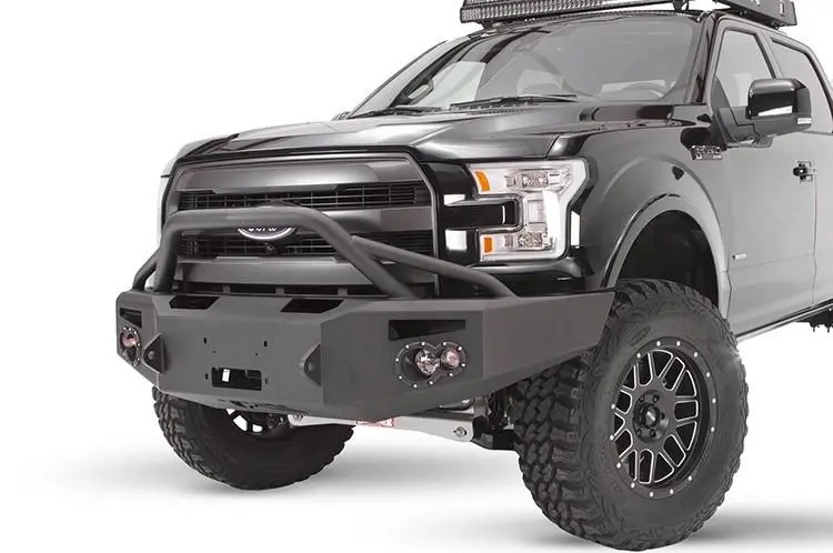 Fab Fours Ff15-H3252-1 Ford F150 2015-2017 Premium Front Bumper Winch Ready With Pre-Runner Guard 1