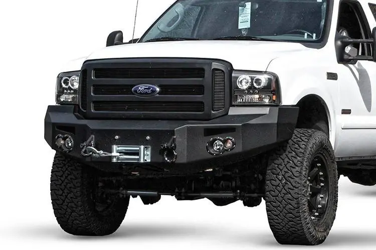 Fab Fours Fs05-A1251-1 Ford F450/F550 Superduty 2005-2007 Premium Front Bumper Winch Ready No Guard 1