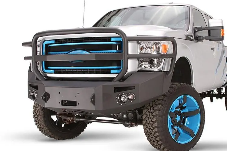 Fab Fours Fs11-A2550-1 Ford F250/F350 Superduty 2011-2016 Premium Front Bumper Winch Ready With Full Guard 1