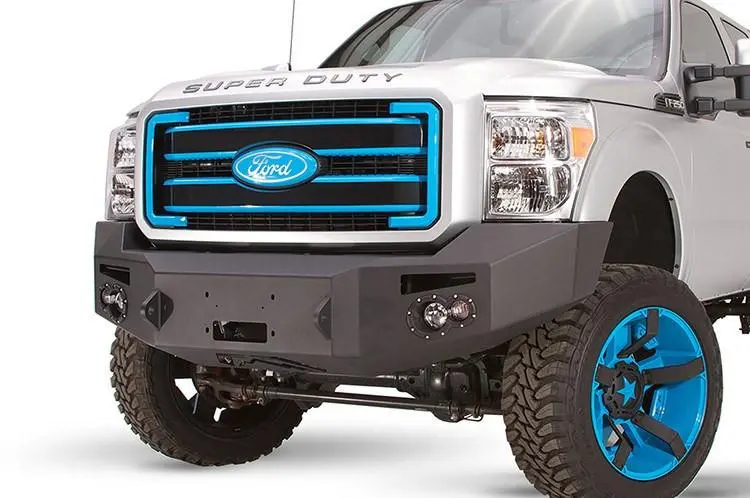 Fab Fours Fs11-A2551-1 Ford F250/F350 Superduty 2011-2016 Premium Front Bumper Winch Ready No Guard 1