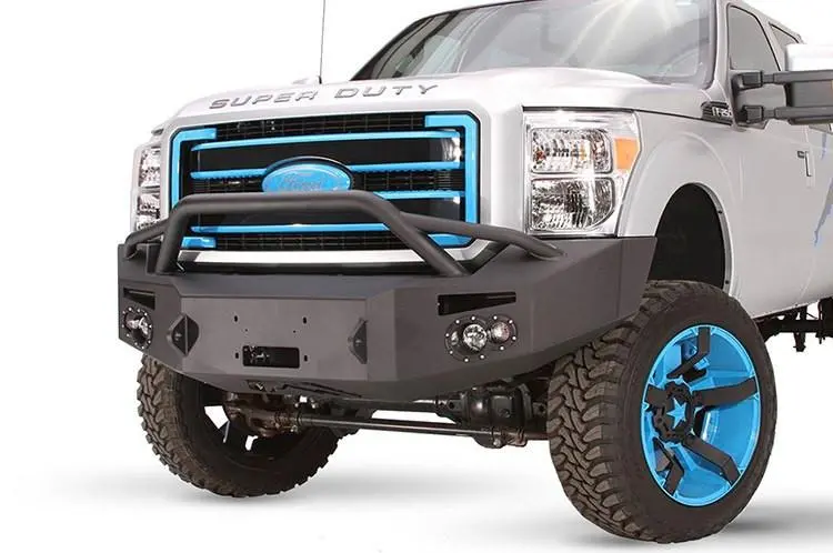 Fab Fours Fs11-A2552-1 Ford F250/F350 Superduty 2011-2016 Premium Front Bumper Winch Ready With Pre-Runner Guard 1