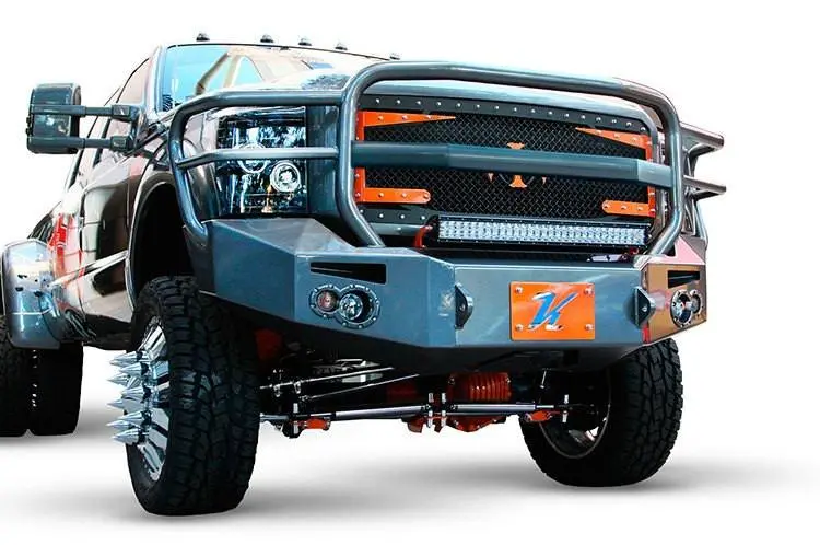 Fab Fours Fs11-A2650-1 Ford F450/F550 Superduty 2011-2016 Premium Front Bumper Winch Ready With Full Guard 2