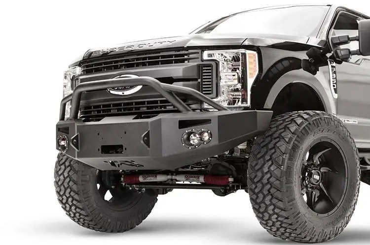 Fab Fours Fs17-A4152-1 Ford F250/F350 Superduty 2017-2022 Premium Front Bumper Winch Ready With Pre-Runner Guard 1