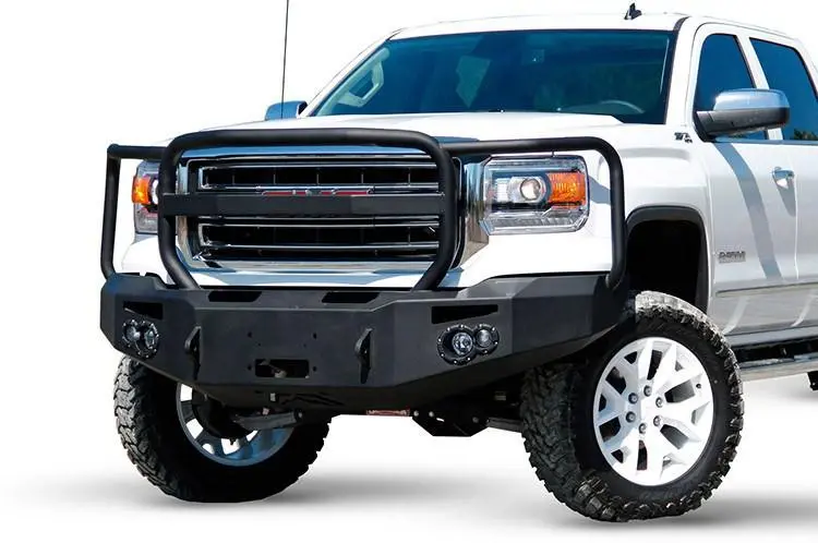 Fab Fours Gs14-H3150-1 Gmc Sierra 150Fab Fours Premium 2014-2015 Premium Front Bumper Winch Ready With Full Guard 2
