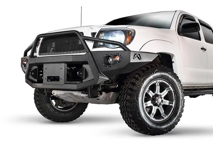 Fab Fours Tt05-B1552-1 Toyota Tacoma 2005-2011 Premium Front Bumper Winch Ready With Pre-Runner Guard 1