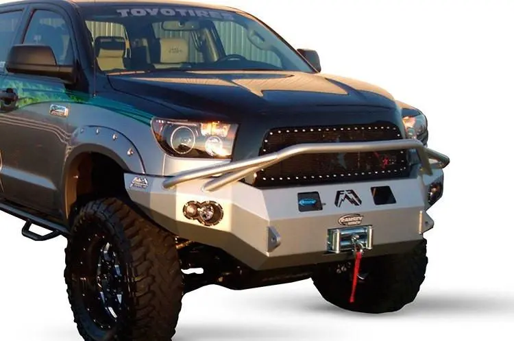 Fab Fours Tt07-H1852-1 Toyota Tundra 2007-2013 Premium Front Bumper Winch Ready With Pre-Runner Guard 2