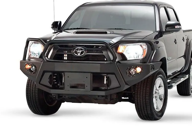 Fab Fours Tt12-B1650-1 Toyota Tacoma 2012-2015 Premium Front Bumper Winch Ready With Full Guard 1