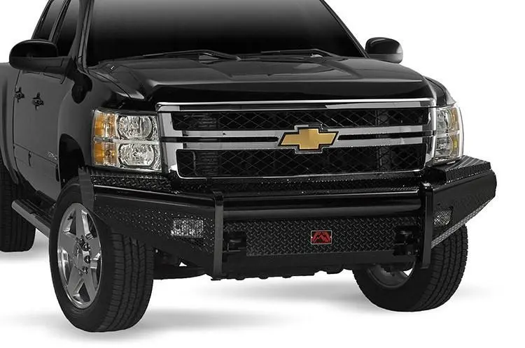 Fab Fours Ch11-S2761-1 Chevy Silverado 2500/3500 2011-2014 Black Steel Front Bumper No Guard 1