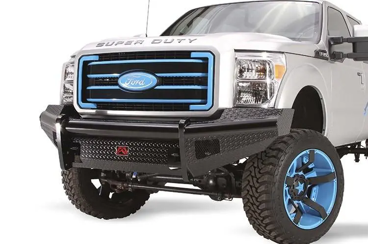 Fab Fours Fs11-S2561-1 Ford F250/F350 Superduty 2011-2016 Black Steel Front Bumper No Guard 1