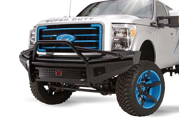 Fab Fours Fs11-S2562-1 Ford F450/F550 Superduty 2011-2016 Black Steel Front Bumper With Pre-Runner Guard 1
