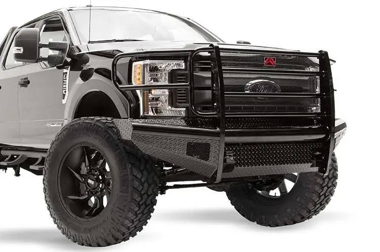 Fab Fours Fs17-S4160-1 Ford F250/F350 Superduty 2017-2022 Black Steel Front Bumper With Full Guard 1