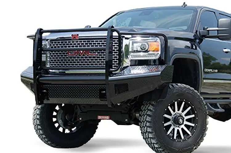 Fab Fours Gm14-S3160-1 Gmc Sierra 2500/3500 2015-2019 Black Steel Front Bumper With Full Guard 1