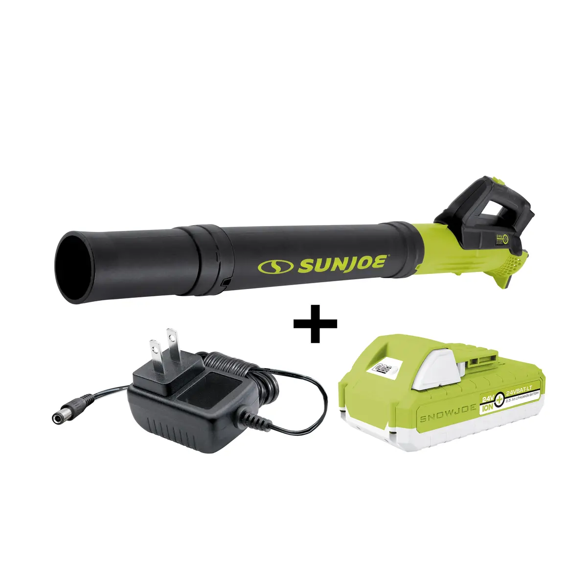 Sun Joe 24V-Tb-Lt 24-Volt* Ionmax Cordless Compact Turbine Jet Blower Kit | W/ 2.5-Ah Battery And Charger | 100-Mph | 280-Cfm 1
