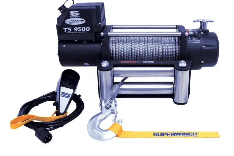 Superwinch 1595200 Tiger Shark 9500 12V Wire Rope Winch 1