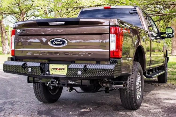 Frontier 160-11-7008 Ford F250/F350 Superduty 2017-2025 Sport Rear Bumper With Sensor 2