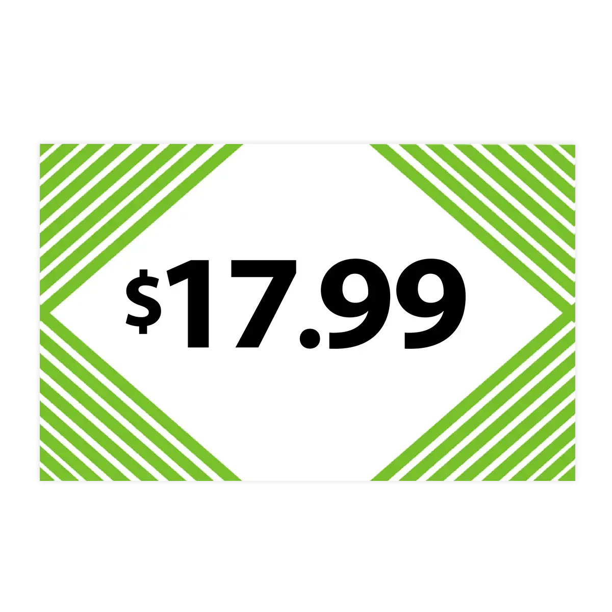 Merchandising Fixture - $17.99 Retail Tag 25 Per Pack 978510 1