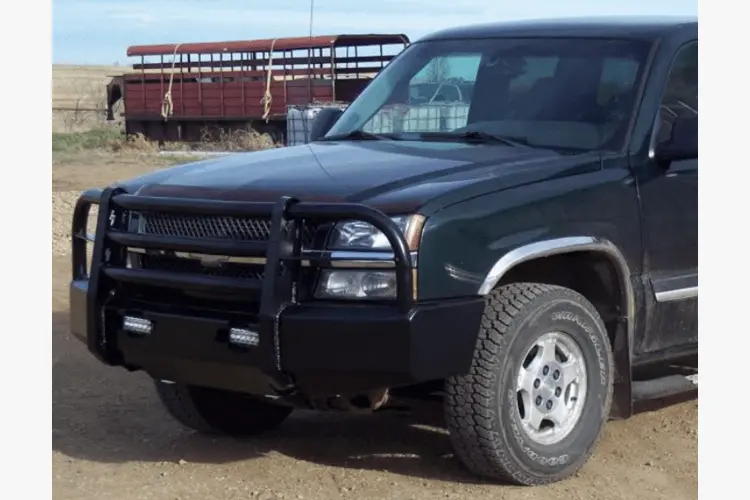 Truck Defender Aluminum Front Bumper Chevy Silverado 1500 2003-2006 Standard Polished 1C-0306 1