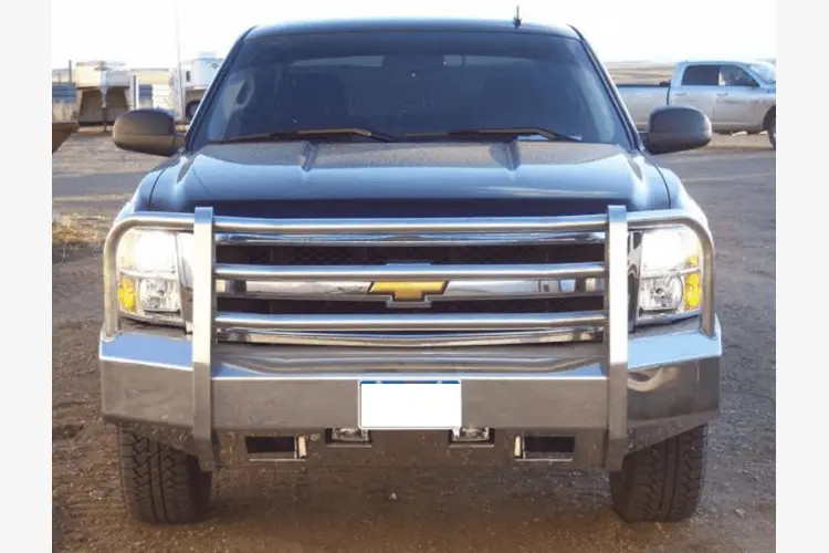 Truck Defender Aluminum Front Bumper Chevy Silverado 1500 2007-2013 Standard Polished 1C-0713 1