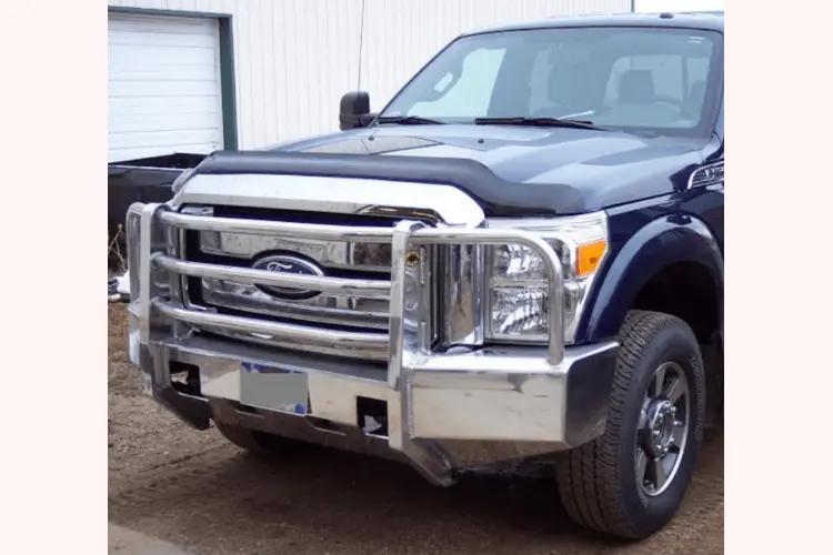 Truck Defender Aluminum Front Bumper Ford F150 2015-2017 Standard Polished 1F-1517 1