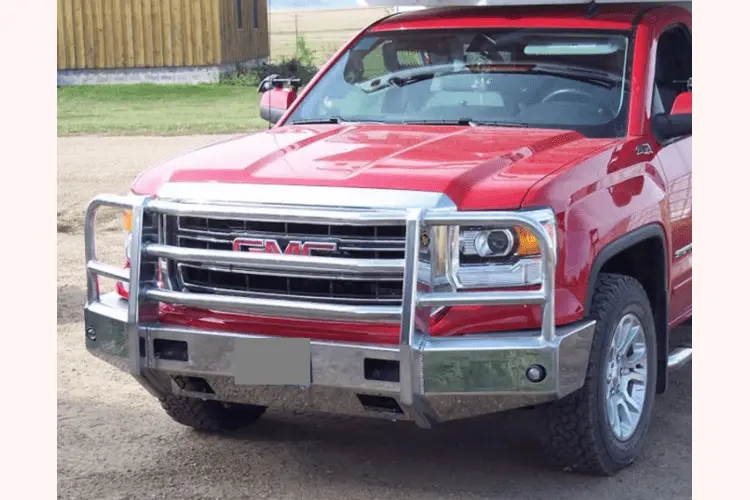 Truck Defender Aluminum Front Bumper Gmc Sierra 1500 2016-2018 Standard Polished 1G-1618 1