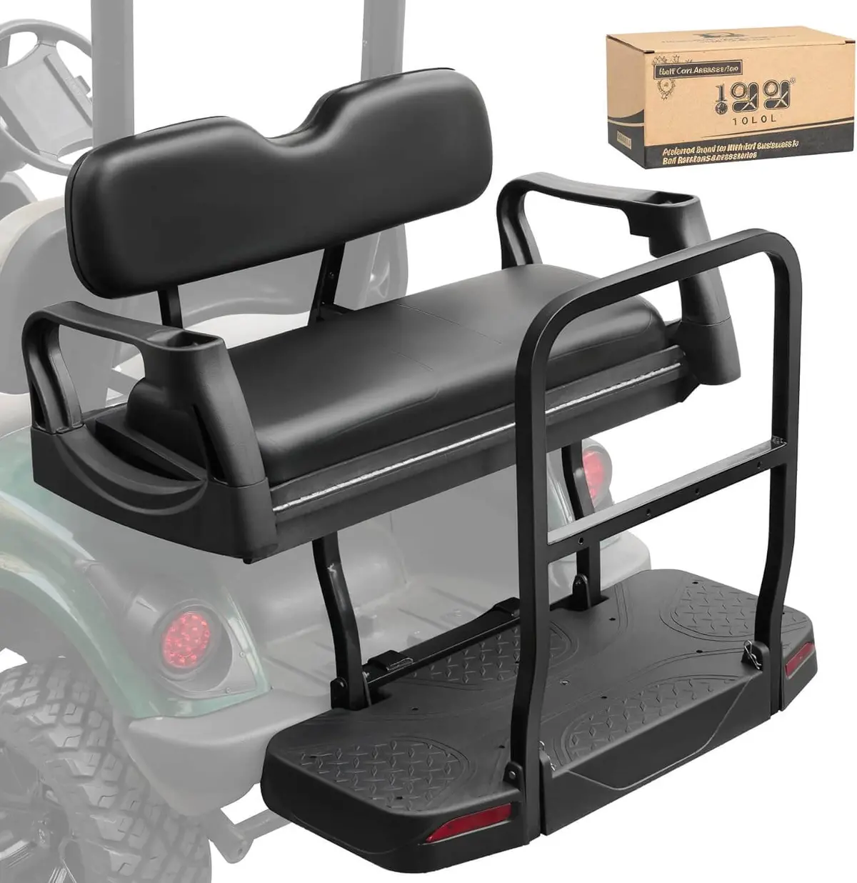 Back Seat For Golf Cart Yamaha G29/Drive 2007-2016 Flip-Up Seat With Dual Function - 10L0l 1