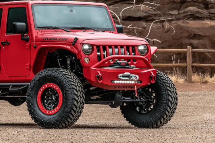Fusion 0717Jeepfb Jeep Wrangler Jk 2007-2019 Front Bumper Winch Ready 2