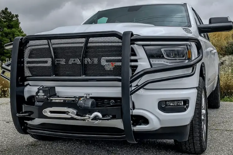 Westin 57-93555 Dodge Ram 2500/3500 2010-2018 Hdx Winch Mount Grille Black 1