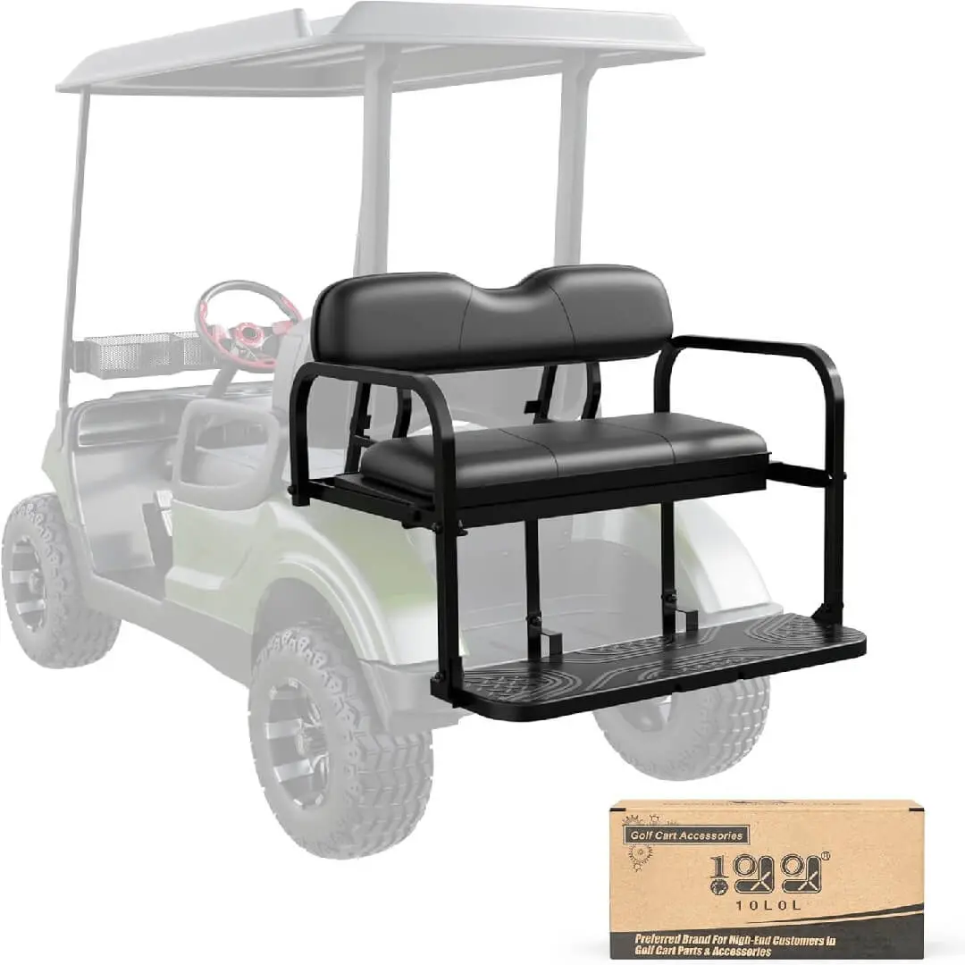 10L0l Golf Cart Rear Seat Kit For Yamaha G29 (2007-2016) Flip-Folding Cargo Bed 1