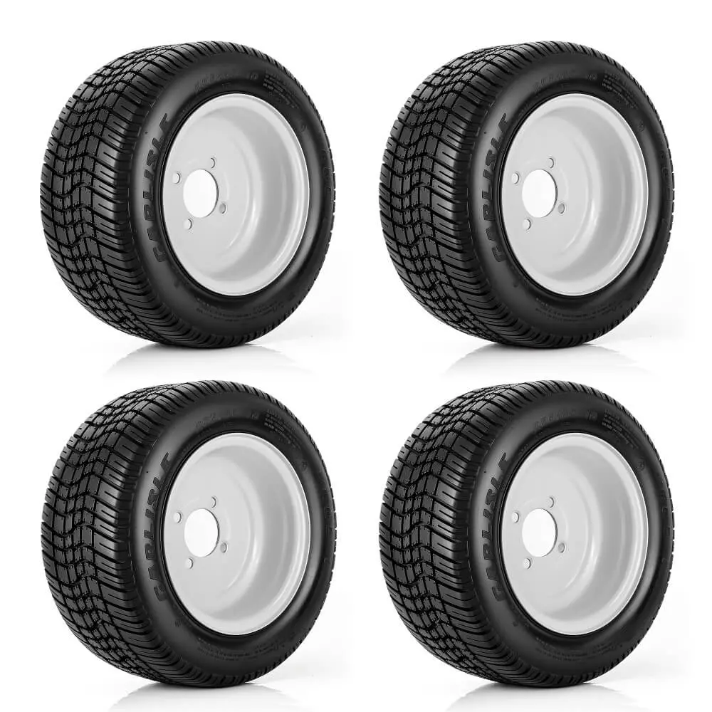 8 & 10 Inch Golf Cart Tire With Rim For Yamaha Ezgo Club Car 4-Ply Street Tire (Set Of 4) - 10L0l 1